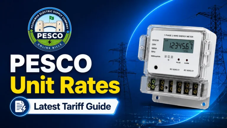 PESCO unit rates 2026 – Domestic, Commercial & Tariff Rates